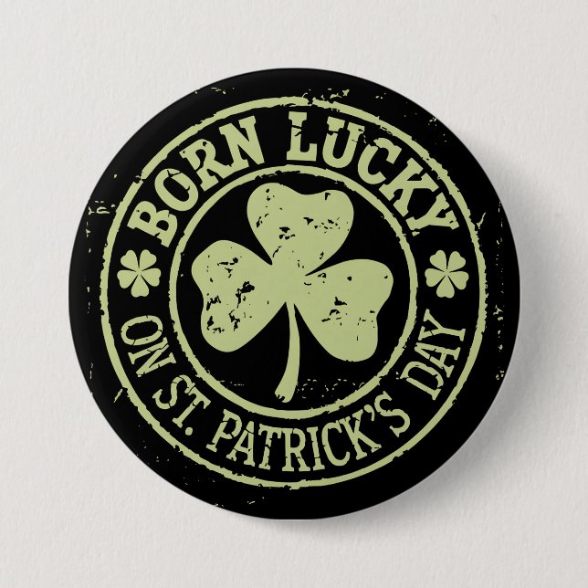 Född Lucky på St Patrick's Day irländska födelseda Knapp (Framsida)
