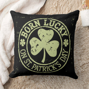 Född Lucky på St Patrick's Day irländska födelseda Kudde