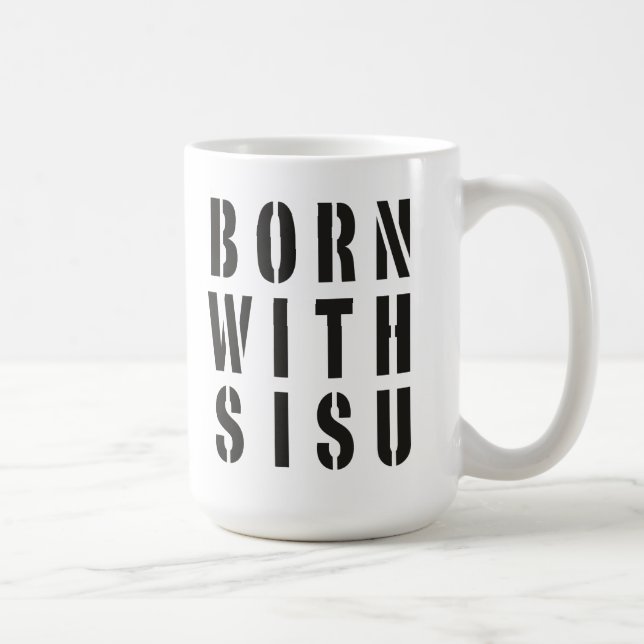 Född Med Sisu Kaffemugg (Höger)