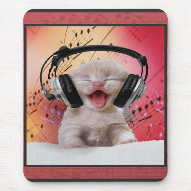 Född musikälskare Mousepad Musmatta (Framsidan)