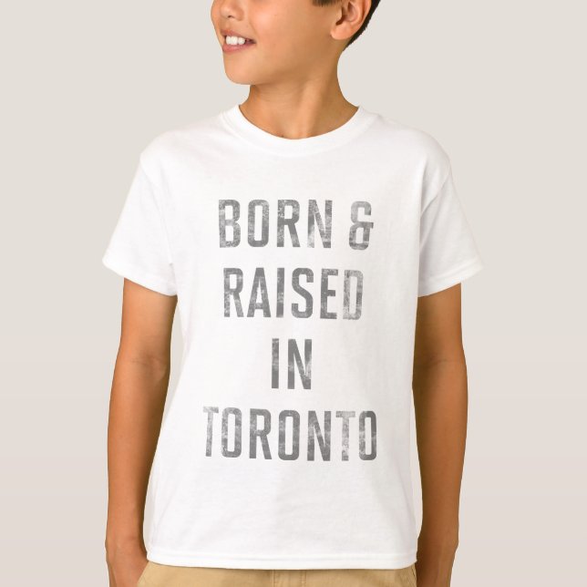 Född och upphöjd i Toronto T-Shirt (Framsida)