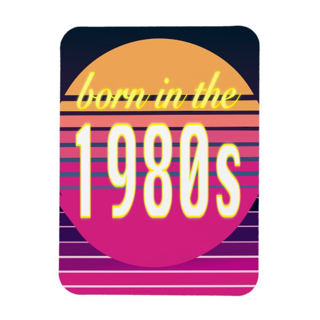 Född på 1980-talet, 10-årsjubileum, 10-årsjubileum magnet (Vertikal)