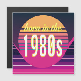 Född på 1980-talet, Millennials, Gen X, Födelseår Magnetisk Inbjudningskort
