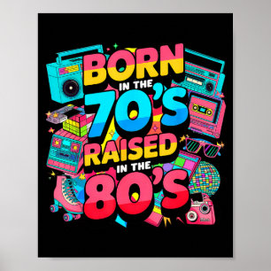 Född på 70-talet Uppvuxen på 80-talet För män Kvin Poster