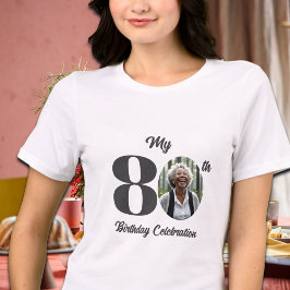 Född på 80-årsdagen Foto T Shirt