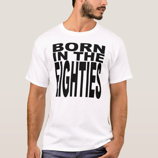 Född på 80-talet t-shirt (Framsida)