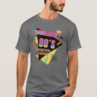 Född på 90-talet evigt unga vänner t shirt