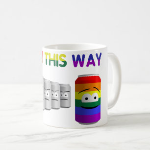 Född på detta sätt, HBT Rainbow Rand Kaffemugg