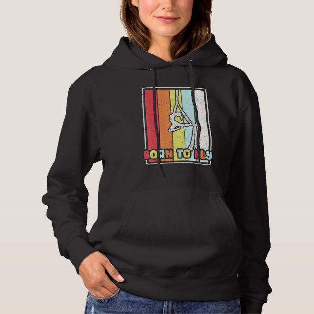 Född på flygplanet Silke Gymnastiksalakern Acro T Shirt (Framsida)