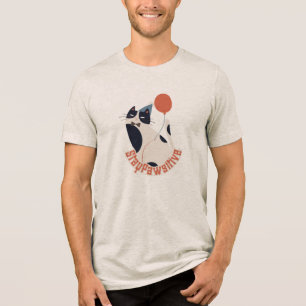 Född på födelsedagsfest för snygga smokingkatter, t shirt