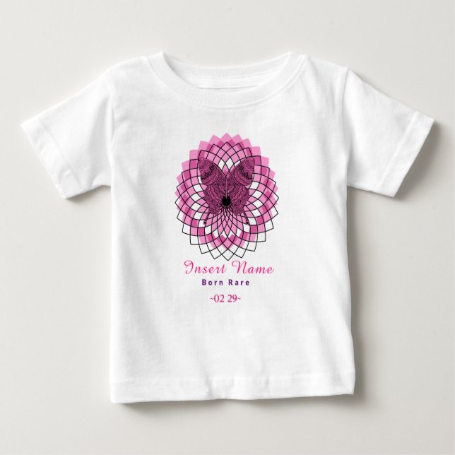 Född på läderdagen, läderåret Baby T-Shirt (Framsida)