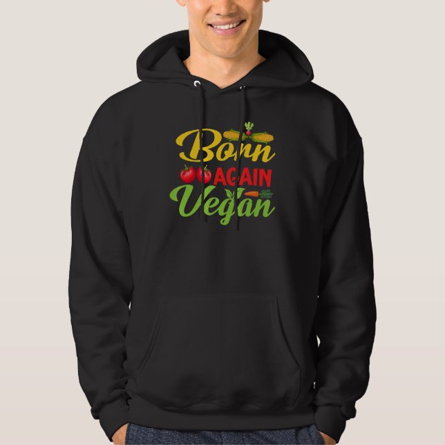 Född på nytt Vegan Hoodie (Framsida)