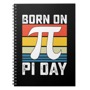 Född på Pi-dagen Födelsedag Matematik Matematik Anteckningsbok