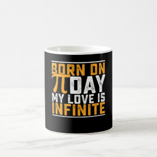 Född på Pi-dagen Min kärlek är oändlig matte kul Kaffemugg