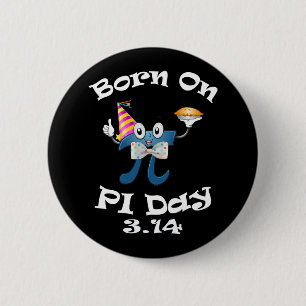 Född på Pi Day 3.14 mars 14:e födelsedagen Knapp