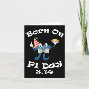 Född på Pi Day 3.14 mars 14:e födelsedagen Kort