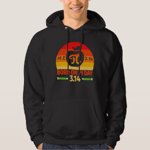 Född på Pi Day Birthday 2023 Lycklig Pi Day Math T Hoodie