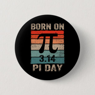 Född på Pi Day Birthday 2025 Lycklig Pi Day Math T Knapp