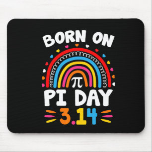 Född på Pi Day Birthday 2025 Lycklig Pi Day Math T Musmatta