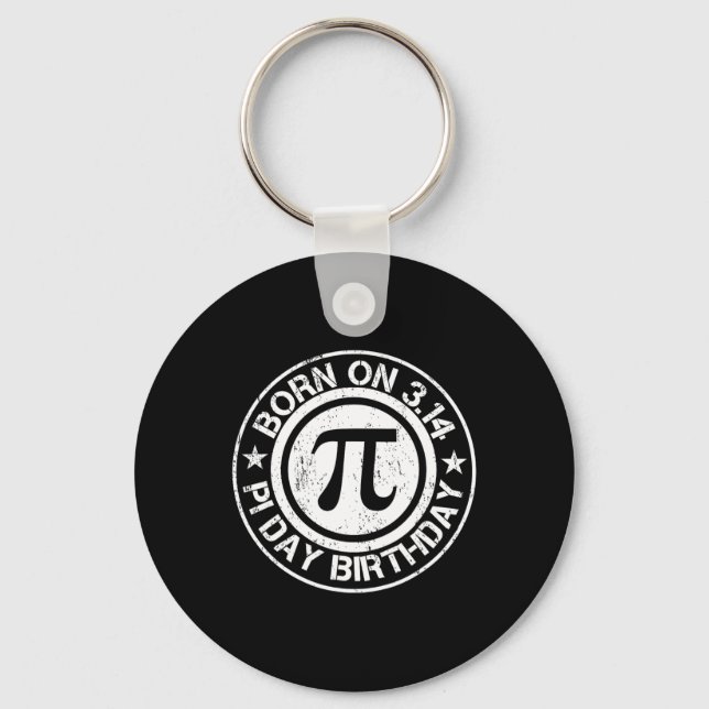 Född på Pi Day Birthday 3.14 Nyckelring (Framsida)