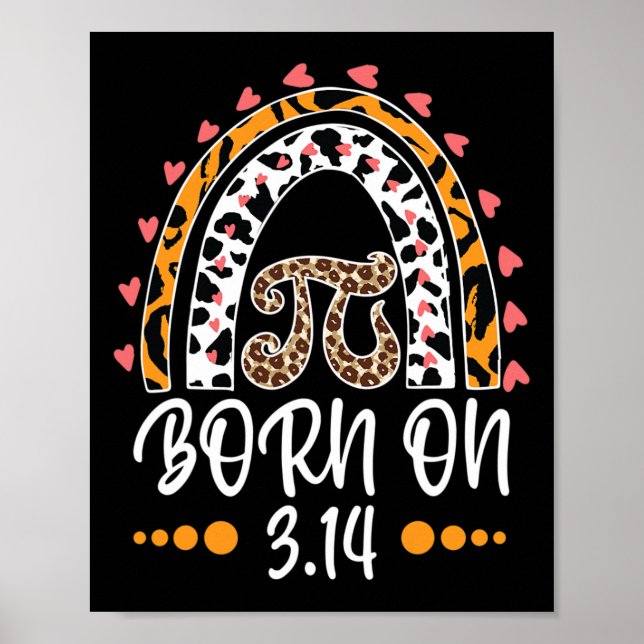Född på Pi Day Poster (Framsidan)