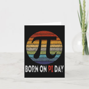 Född på Pi Day Shirt1 Kort