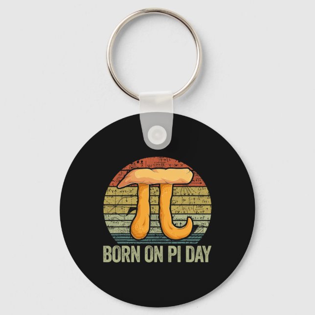 Född på Pi Day Shirt4 Nyckelring (Framsida)