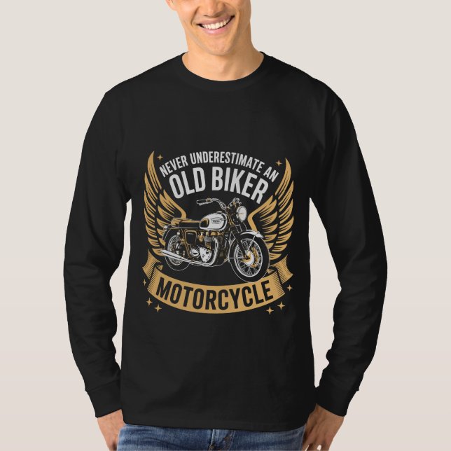 Född på Ride Långärmad T-Shirt (Framsida)
