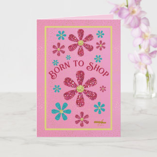 Född på Shop Note Card av Poet Adiela Akoo Kort