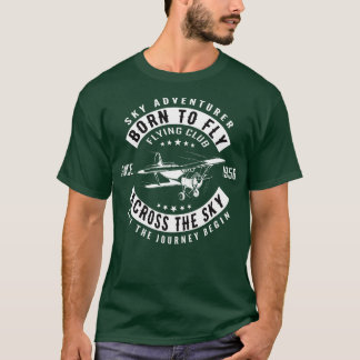 Född på väg över himlar t shirt