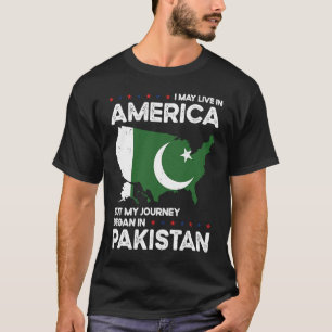 Född pakistansk Pakistan Amerikan USA Medborgarska T Shirt
