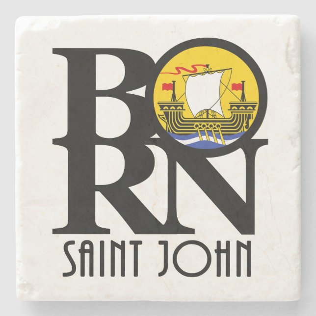 FÖDD Saint John New Brunswick Stenunderlägg (Framsidan)