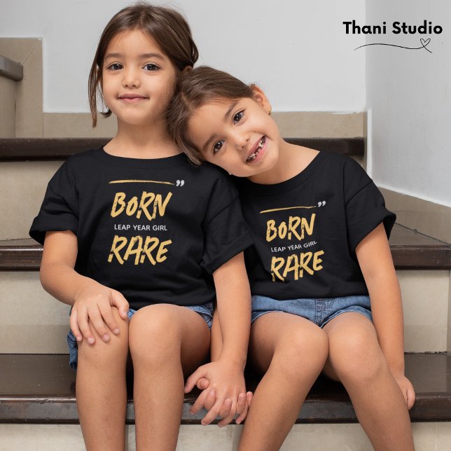 Född Sällsynt Leap Year Girl 29 Birthday T Shirt (Skapare uppladdad)