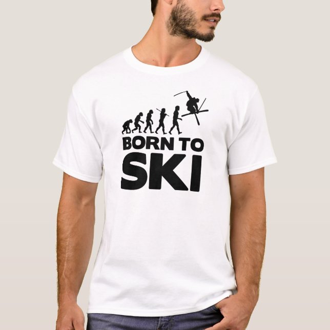 FÖDD SKIEREVOLUTION ATT SKIDA 02.png T Shirt (Framsida)