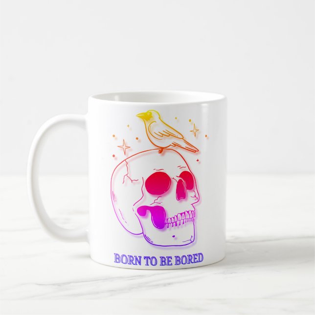 Född som ska härjas kaffemugg (Vänster)