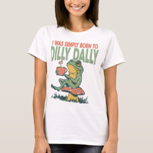 Född till att tjura och dröja t shirt