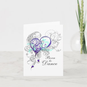 Född till Dance Greeting Card Kort
