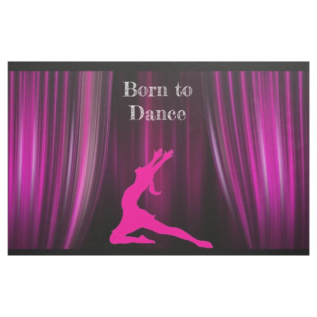 Född till Dance Large Print Fabric Tyg (Yard)