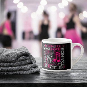 Född till Dance Rosa ID277 Espressomugg