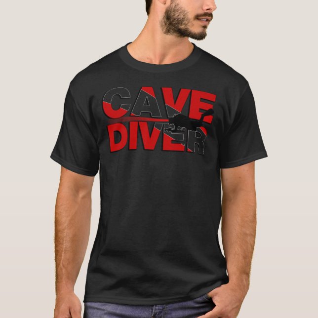 Född till Dive Dyka Diver Classic T-Shirt (Framsida)