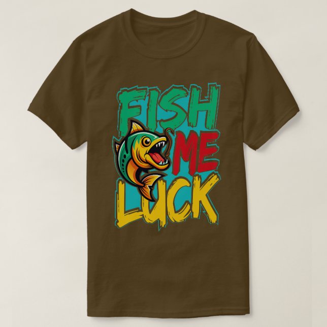 Född till fiskens Bra som leker T Shirt (Design framsida)