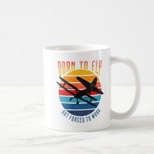 Född till flygande, men tvingad till arbete - Pilo Kaffemugg