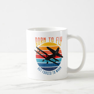 Född till flygande, men tvingad till arbete - Pilo Kaffemugg