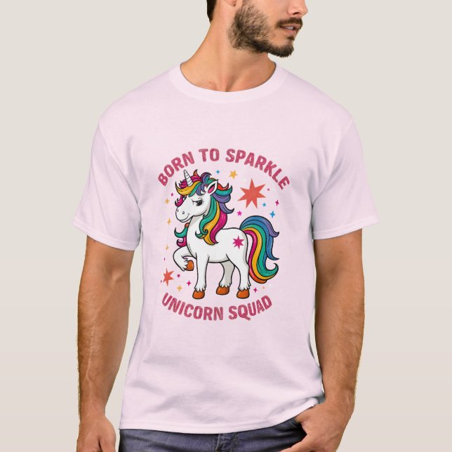 Född till Gnistra - Unicorn Squad T-Shirt (Framsida)