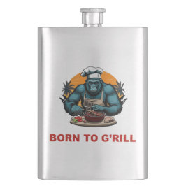 Född till G'rill BBQ-mästare Rolig Pun Fickplunta