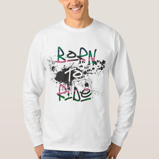 Född till Ride Basic Långärmad T-shirt (Framsida)