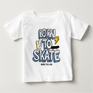 Född till Skate Ride till Live T Shirt