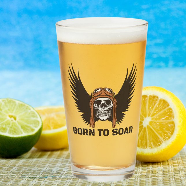 Född till Soar, Aviation, Aircraft, Pilot, Skull,  Glaskopp (Skapare uppladdad)