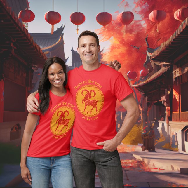 Född under året Goat-China Zodiac T Shirt (Skapare uppladdad)