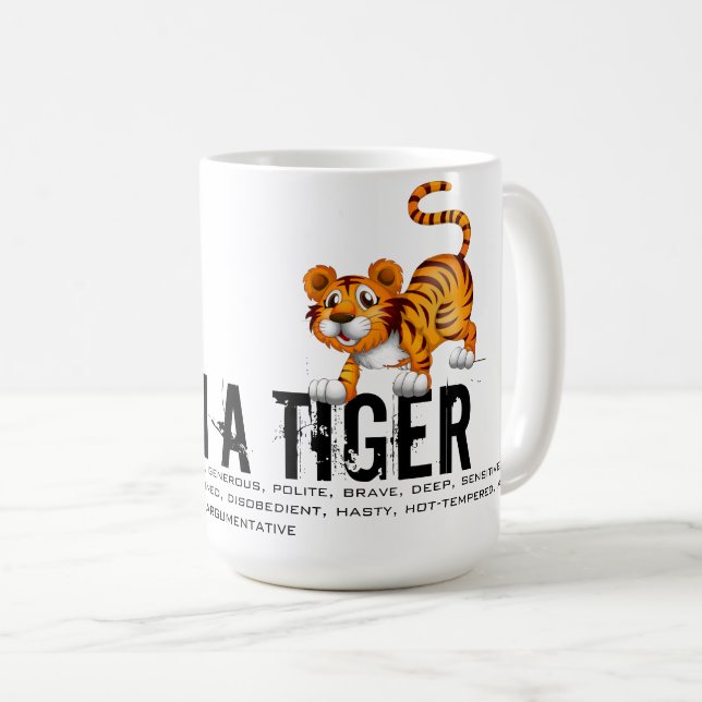 Född under tigeråret kaffemugg (Framsida höger)